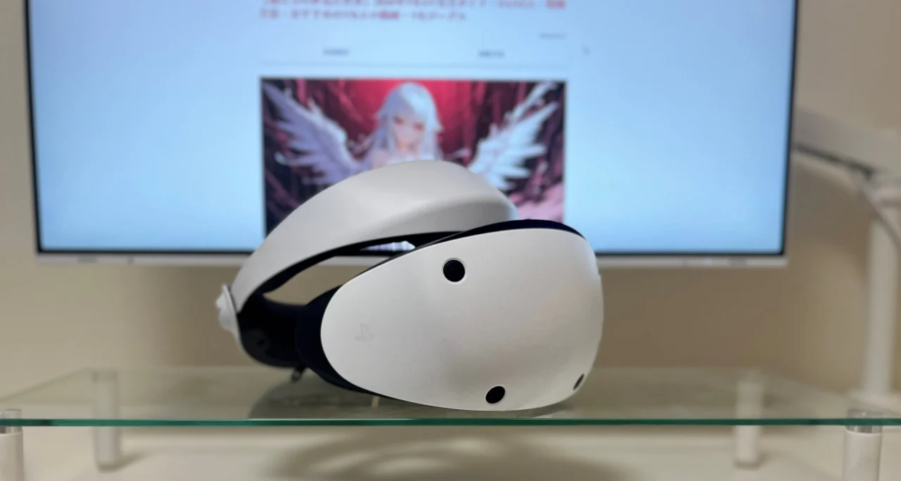 机で撮影された管理人のPSVR2